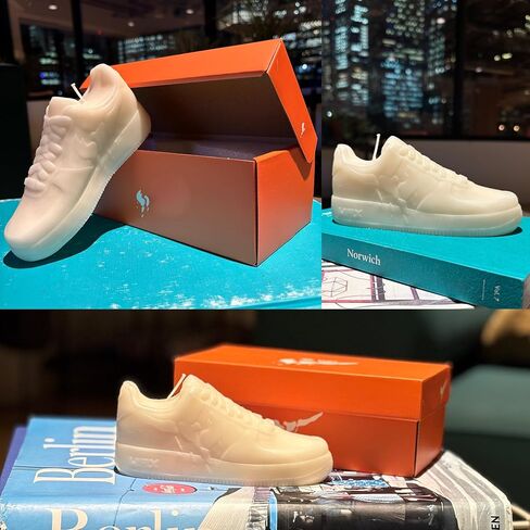 Sneaker Candle in Gift Box - Air Wax - Christmas Gifts for Teen Boys - Sneakerhead Gifts for Men - Hypebeast Gift - Stocking Stuffers for Teenage Boys - Secret Santa for Men - White Elephant in Saudi Arabia