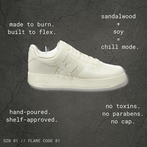 Sneaker Candle in Gift Box - Air Wax - Christmas Gifts for Teen Boys - Sneakerhead Gifts for Men - Hypebeast Gift - Stocking Stuffers for Teenage Boys - Secret Santa for Men - White Elephant in Saudi Arabia