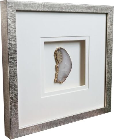 Agate Wall Decor,3d Bathroom Wall Art Paintings,Living Room Decor Aesthetic,Silver Framed Canvas Wall Art Prints for Bedroom,Kitchen,Office,Stone Artwork for Walls,Dining Room,Textured Decorations in Saudi Arabia