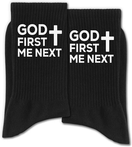 Christian Socks for Men, Biblical Crew Socks Gifts for Dad Grandpa Husband in Saudi Arabia