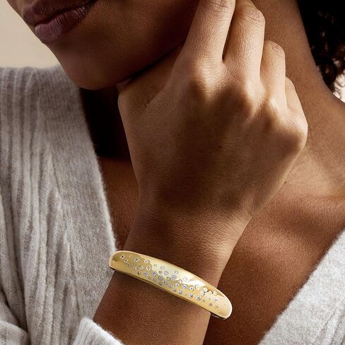 Ross-Simons 14kt Yellow Gold-Plated Bangle Bracelet With 2.00 ct. t.w. Czs in Saudi Arabia