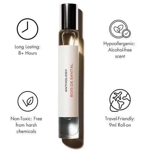 زيت عطري أنثولوجي بوا دي سانتال 0.3 9 مل | عطر وودي خشب الصندل | كرة دوارة بحجم السفر in Kuwait
