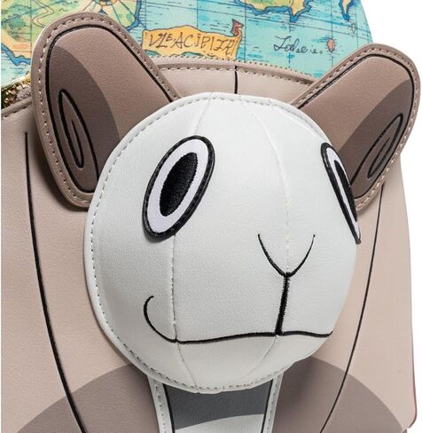حقيبة ظهر صغيرة من Loungefly Exclusives One Piece Going Merry Ship، مقاس 25.4 سم ارتفاعًا × 22.86 سم عرضًا × 12.7 سم عمقًا، جلد صناعي، حصريًا من Entertainment Earth in Kuwait