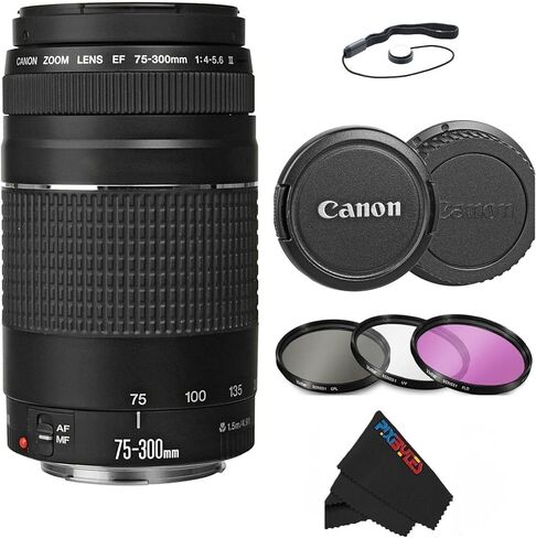 Canon EF 75-300mm F/4-5.6 III Teameipso Zoom Lens لكاميرات Canon SLR (متجددة) in Kuwait