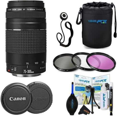 Canon EF 75-300mm F/4-5.6 III Teameipso Zoom Lens لكاميرات Canon SLR (متجددة) in Kuwait