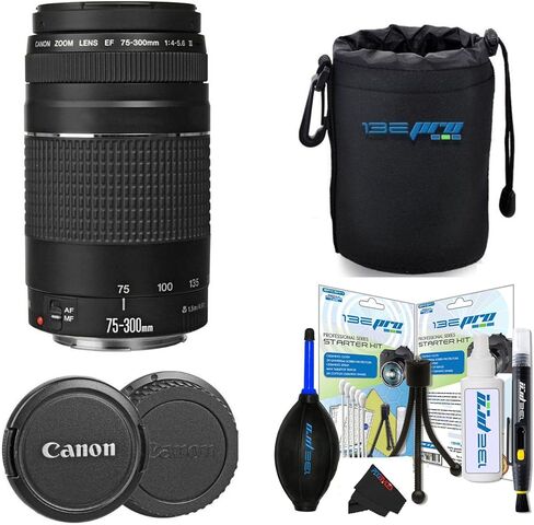 Canon EF 75-300mm F/4-5.6 III Teameipso Zoom Lens لكاميرات Canon SLR (متجددة) in Kuwait