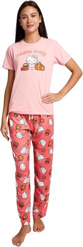 Bioworld Hello Kitty Apples & Pumpkins Women's Pajama Set in Saudi Arabia