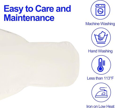 EMART 50 قطعة من أغطية كراسي البوليستر اللدنة العاجية من البوليستر اللدنة، أغطية كرسي الطعام لحفلات الزفاف والولائم in Saudi Arabia