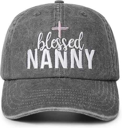 InnoBeta Nanny Gifts for Grandma, for Nanny, Blessed Adjustable Embroidered Baseball Cap on Mother's Day, Christmas, Birthday in Saudi Arabia
