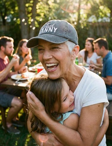 InnoBeta Nanny Gifts for Grandma, for Nanny, Blessed Adjustable Embroidered Baseball Cap on Mother's Day, Christmas, Birthday in Saudi Arabia
