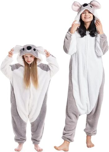 DarkCom Kids Animal Onesie,Women and Mens Cosplay Koala Onesie Halloween Costume Christmas Pajamas Sleepwear in Kuwait