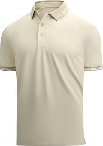Esabel.C Mens Golf Shirts Short Sleeve Stretch Moisture Wicking Performance Dry Fit Collared Golf Shirts for Men in Kuwait