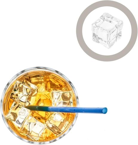 30Pcs Faux Ice Cubes Transparent Resin Ice Cubes for Home Decor Photography Props and Party Supplies Realistic Artificial Ice Cubes for Desktop Ornament and Resin Craft in Saudi Arabia