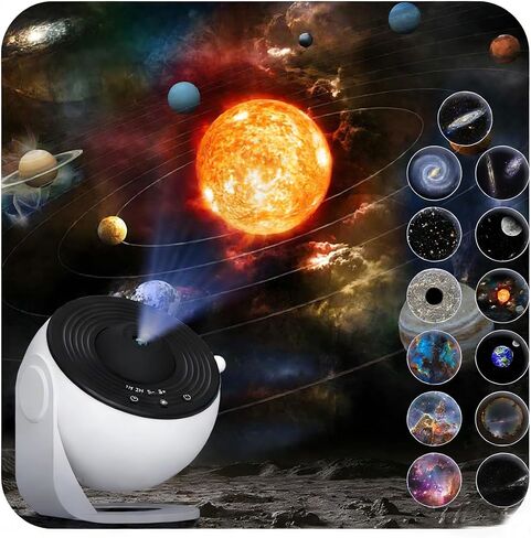 جهاز عرض Star ، Somktn Planetarium Projector مع Timer ، أقراص فيلم 4K 13 HD ، دوران 360 درجة ، جهاز عرض الفضاء ، جهاز عرض مجر in Kuwait
