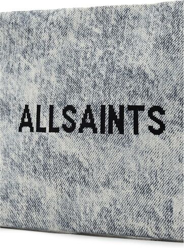AllSaints Izzy Denim Clutch, Washed Grey in Saudi Arabia
