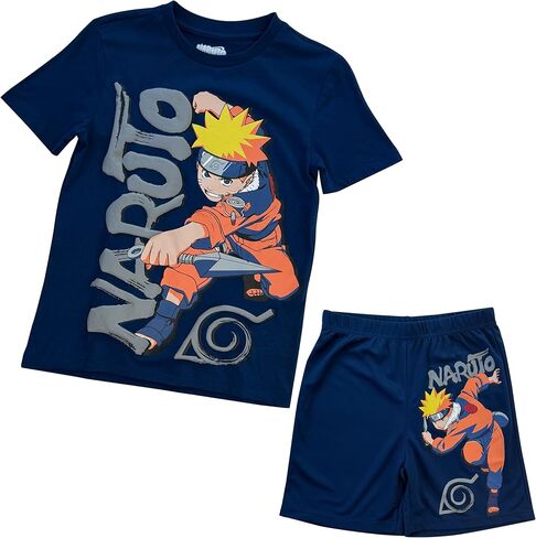 Naruto boys Naruto Boys Jumbo Print Fashion Tee & Mesh Shorts 2pc Set in Saudi Arabia