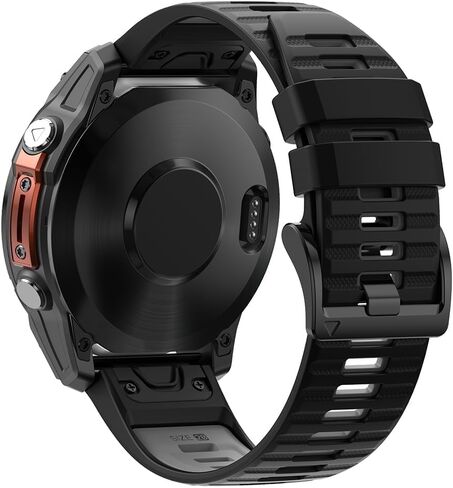 سوار ساعة بانسو كويك فيت 22 ملم من السيليكون لـ Garmin Fenix ​​8 47 ملم، لـ Fenix ​​5/6/7/E Band/Fenix ​​5 Plus/Fenix ​​6 Pro/Fenix ​​7 Pro/Forerunner 965/955/945/935 in Kuwait
