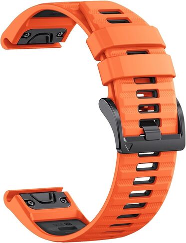 سوار ساعة بانسو كويك فيت 22 ملم من السيليكون لـ Garmin Fenix ​​8 47 ملم، لـ Fenix ​​5/6/7/E Band/Fenix ​​5 Plus/Fenix ​​6 Pro/Fenix ​​7 Pro/Forerunner 965/955/945/935 in Kuwait