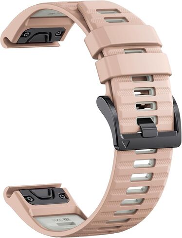 سوار ساعة بانسو كويك فيت 22 ملم من السيليكون لـ Garmin Fenix ​​8 47 ملم، لـ Fenix ​​5/6/7/E Band/Fenix ​​5 Plus/Fenix ​​6 Pro/Fenix ​​7 Pro/Forerunner 965/955/945/935 in Kuwait