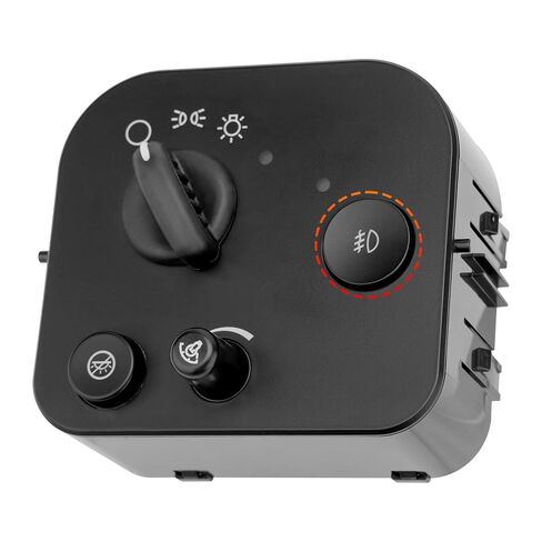 Headlight Lamp Dimmer Switch without Fog Lights, Compatible With 03-09 Chevy Trailblazer GMC Envoy, 03-07 Express Savana, 03-04 Oldsmobile Bravada, Isuzu Ascender, 04 Buick Rainier, Replaces# 10372953 in Kuwait