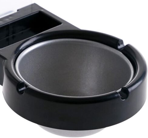 Haofy Wall Mounted Ashtray Stainless Steel Cigarette Bin with Storage Holder Adhesive for Bathroom Toilet Home Office Hotel (Black) in Saudi Arabia