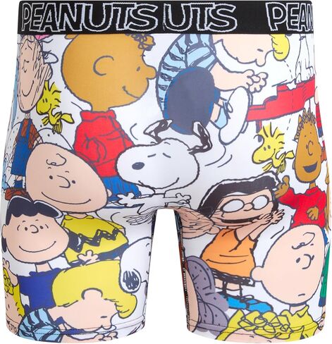 COCO BRANDS Peanuts Snoopy Mens Boxer Briefs - 1 Pack/2 Pack/3 Pack Lightweight Soft Stretch Fit Underwear in Saudi Arabia