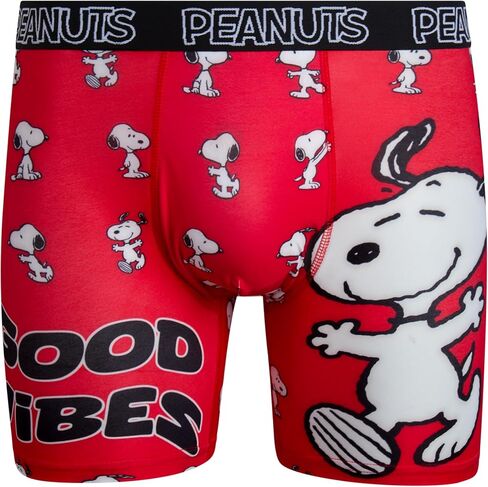 COCO BRANDS Peanuts Snoopy Mens Boxer Briefs - 1 Pack/2 Pack/3 Pack Lightweight Soft Stretch Fit Underwear in Saudi Arabia