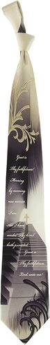 Eagles Wings Men's Finely Crafted Inspirational Necktie - Great Is Thy Faithfulness in Saudi Arabia