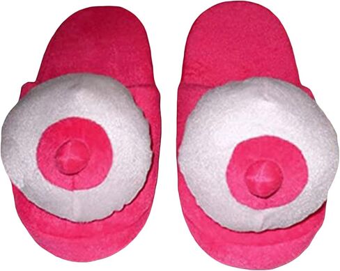 Women Soft Plush Slippers Contrast Color Cute Heart Comfy Bedroom Slippers Non Slip Warm House Shoes for Winter in Saudi Arabia
