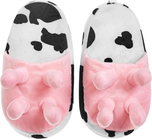 Women Soft Plush Slippers Contrast Color Cute Heart Comfy Bedroom Slippers Non Slip Warm House Shoes for Winter in Saudi Arabia