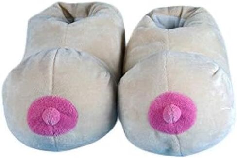 Women Soft Plush Slippers Contrast Color Cute Heart Comfy Bedroom Slippers Non Slip Warm House Shoes for Winter in Saudi Arabia