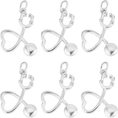 Beebeecraft 1 Box 10Pcs Nurse Charms 18K Gold Plated Brass Doctor Charm with Loop for DIY Jewelry Making Nurse day in Saudi Arabia