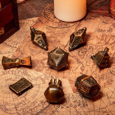 Polyhedral Dice 6PCS War of Hammer 40k U - Alloy Material,Board Game dice,Premium Dice Set for Board Games in Kuwait