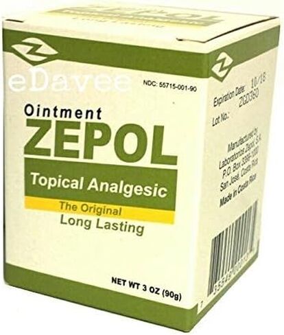 ZEPOL Analgesic Ointment 3oz Muscle Joint Pain Aches Backache Sprains in Saudi Arabia