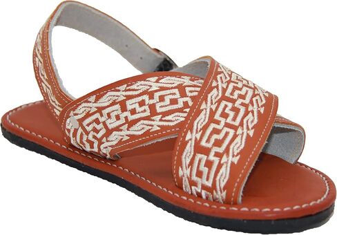 The Western Shops Men’s Leather Sandals Mens Mexican Huarache Sandal Bordado Huarache in Saudi Arabia