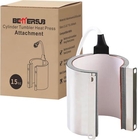 BetterSub Mug Cup Press Heating Transfer Attachment Silica Gel 110V for Heat Press Machine Transfer Sublimation 30oz 20oz Skinny Tumbler Cup Cylindrical in Saudi Arabia