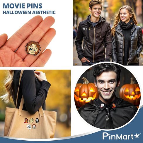 PinMart's Halloween طية صدر السترة ملحق لطيف من المينا لحقائب الظهر والقبعات والحقائب والسترات والديكور ومجوهرات العنكبوت الرائعة للأزياء والهدايا وهواة جمع دبابيس حقيبة الظهر in Kuwait