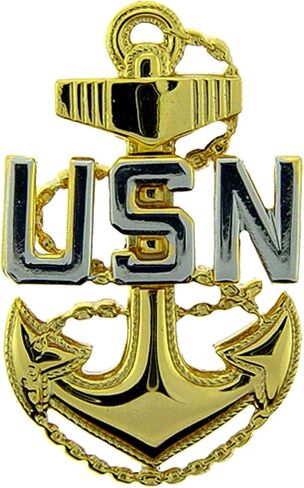 EagleEmblems Navy Chief Petty Officer Gold Lapel Pin P16412 (1-1/4") in Saudi Arabia