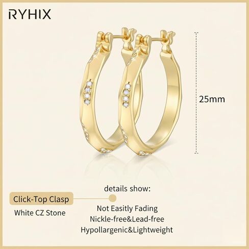 أقراط مطلية بالذهب للنساء 14 قيراط أقراط مطلية بالذهب للنساء مع قطع هندسية تشيكوسلوفاكيا أقراط ذهبية فريدة من نوعها للنساء 25 مم in Kuwait