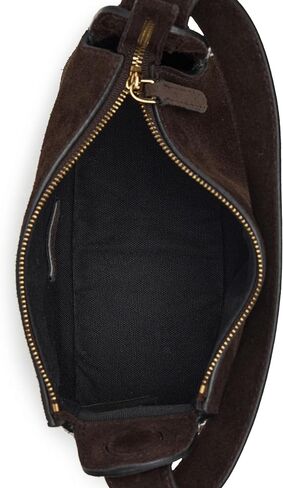 Madewell Suede Organic Drop Hand Held, Dark Carob in Saudi Arabia