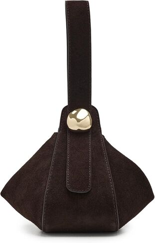 Madewell Suede Organic Drop Hand Held, Dark Carob in Saudi Arabia