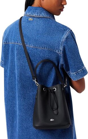 Lacoste Women's Bucket Bag, Black, One Size in Saudi Arabia