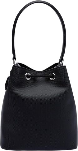 Lacoste Women's Bucket Bag, Black, One Size in Saudi Arabia