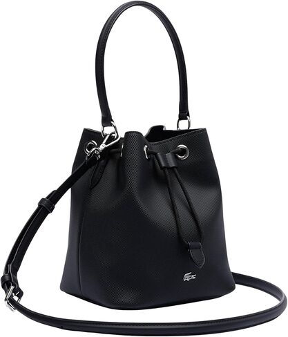 Lacoste Women's Bucket Bag, Black, One Size in Saudi Arabia