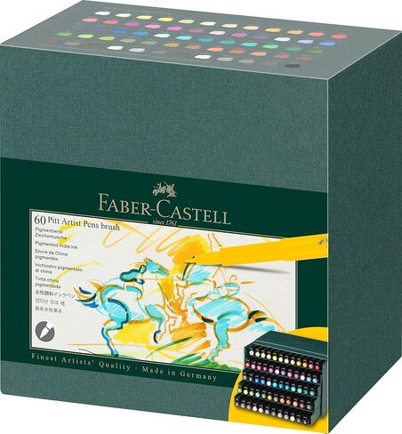 Faber-Castell PITT Artist Brush Pens, Basic, 6-Pack in Kuwait