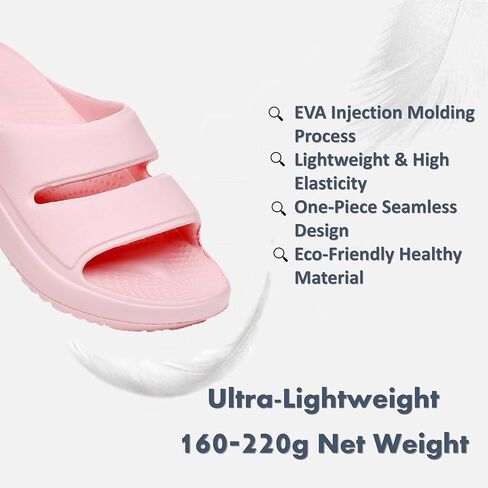 Crazy Lady Womens Lightweight Arch Support Sandals House Shower Slippers | Soft cushioned EVA with anti-slip soles; quick-dry draining design; versatile slides for indoor outdoor beach pool & vacation in Saudi Arabia