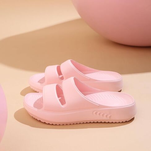 Crazy Lady Womens Lightweight Arch Support Sandals House Shower Slippers | Soft cushioned EVA with anti-slip soles; quick-dry draining design; versatile slides for indoor outdoor beach pool & vacation in Saudi Arabia