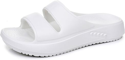Crazy Lady Womens Lightweight Arch Support Sandals House Shower Slippers | Soft cushioned EVA with anti-slip soles; quick-dry draining design; versatile slides for indoor outdoor beach pool & vacation in Saudi Arabia