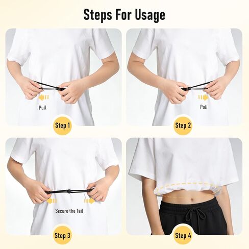 2pcs Crop Top Band Women,Shirt Tuck Band,Adjustable Crop Elastic Stretch Wider Waist Belt for Tucking Shirt Sweater in Saudi Arabia