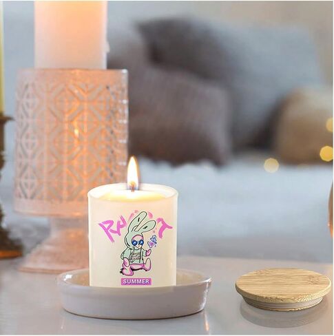 AGH 10oz 50 حزمة حامل شموع Tealight الزجاجي مع أغطية الخيزران كوب شمعة زجاجي للحفلات وأعياد الميلاد وحفلات الزفاف والعطلات in Kuwait